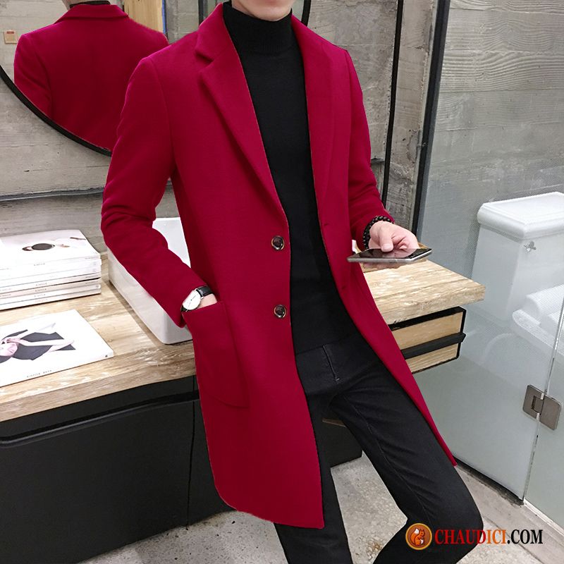 manteau rouge pour homme